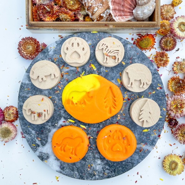 6’lı Çiftlik Ahşap Damga Setler