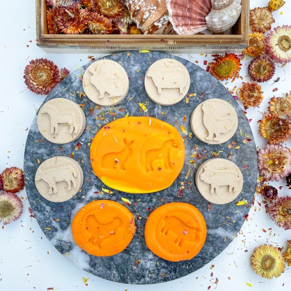 6’lı Çiftlik Ahşap Damga Setler