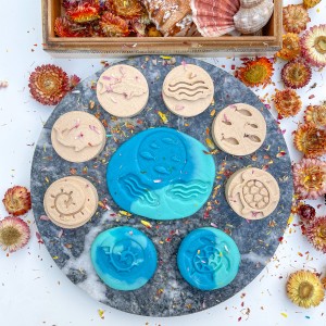 6’lı Okyanus Ahşap Damga Setler