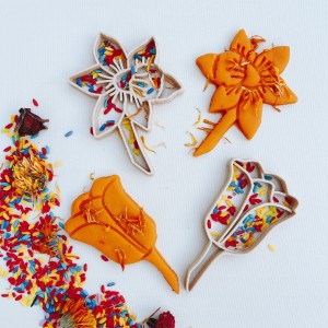 Flower Eco Wood Cutters Set-Ahşap Kesme Kalıp Set