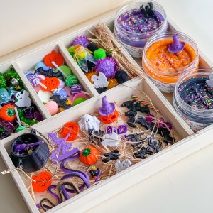 Halloween Play Dough Kit Wood