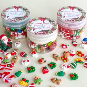 Christmas Gift Jar Oyun Hamuru ile Duyusal Oyun 3’lü Set