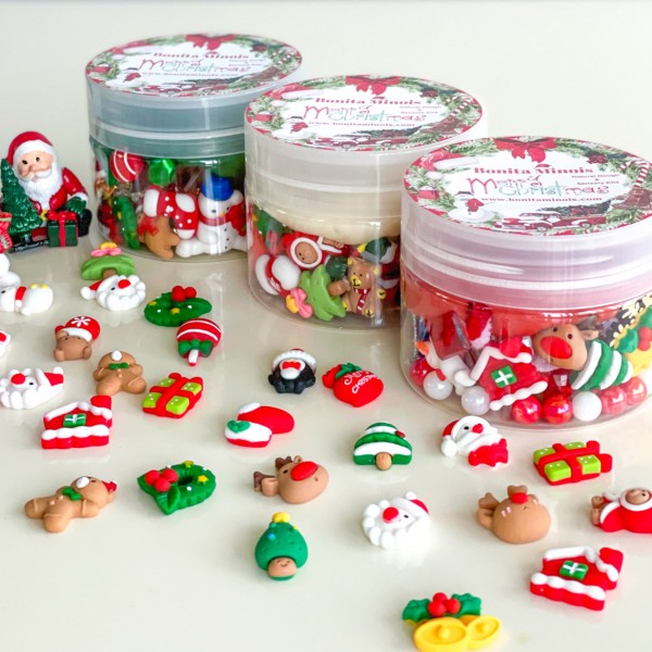 Christmas Gift Jar Oyun Hamuru ile Duyusal Oyun 3’lü Set