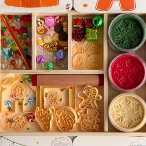 Gingerbread Christmas Oyun Hamuru İle Duyusal Oyun Kiti