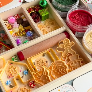 Gingerbread Christmas Oyun Hamuru İle Duyusal Oyun Kiti