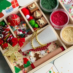 Yılbaşı Ağacını Süsle Oyun Hamuru İle Duyusal Oyun Kiti