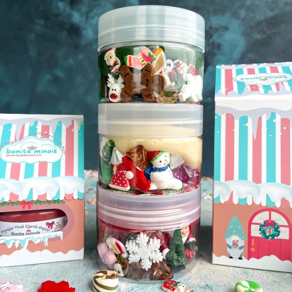 Christmas Gift Jar 3’lü Set Oyun Hamuru