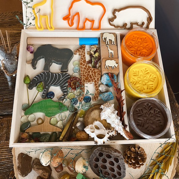 African Play Dough Kit Oyun Hamuru İle Duyusal Oyun Kiti
