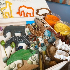 African Play Dough Kit Oyun Hamuru İle Duyusal Oyun Kiti