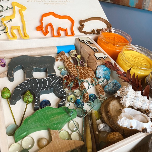 African Play Dough Kit Oyun Hamuru İle Duyusal Oyun Kiti