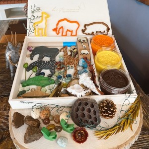 African Play Dough Kit Oyun Hamuru İle Duyusal Oyun Kiti