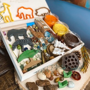 African Play Dough Kit Oyun Hamuru İle Duyusal Oyun Kiti