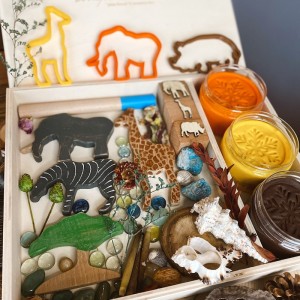 African Play Dough Kit Oyun Hamuru İle Duyusal Oyun Kiti