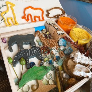 African Play Dough Kit Oyun Hamuru İle Duyusal Oyun Kiti