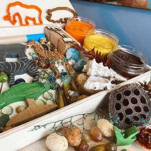 African Play Dough Kit Oyun Hamuru İle Duyusal Oyun Kiti