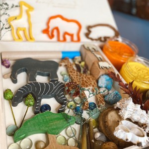 African Play Dough Kit Oyun Hamuru İle Duyusal Oyun Kiti