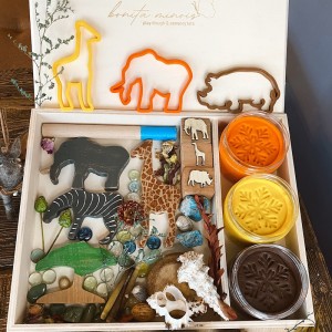 African Play Dough Kit Oyun Hamuru İle Duyusal Oyun Kiti
