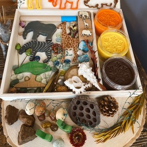 African Play Dough Kit Oyun Hamuru İle Duyusal Oyun Kiti
