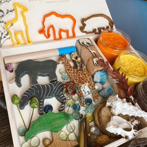 African Play Dough Kit Oyun Hamuru İle Duyusal Oyun Kiti