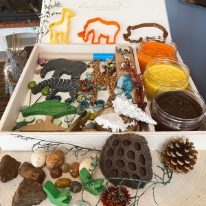 African Play Dough Kit Oyun Hamuru İle Duyusal Oyun Kiti