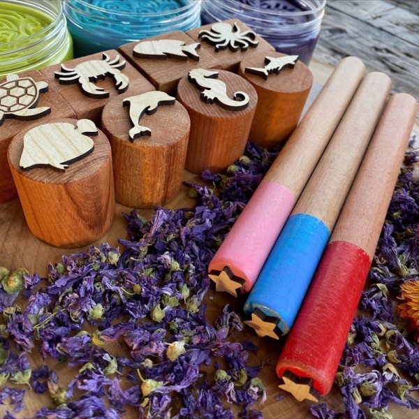 Ocean Deep Play Dough Stamp Set