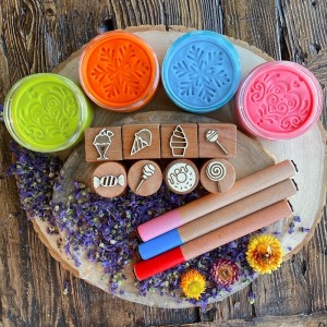 Candy Bubble Play Dough Stamp Set
