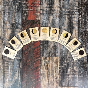 Ahşap Ay Döngüsü Kartları