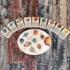 Ahşap Solar Sistem Puzzle Set
