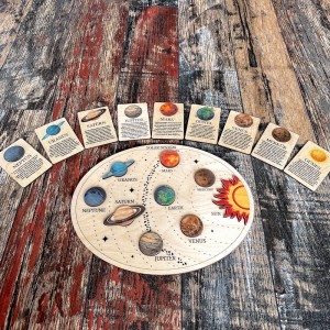 Ahşap Solar Sistem Puzzle Set