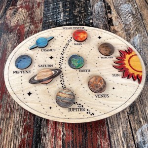 Ahşap Solar Sistem Puzzle