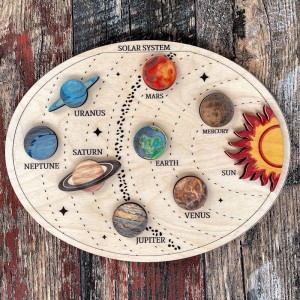 Ahşap Solar Sistem Puzzle