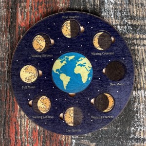 Ahşap Ay Döngüsü Puzzle