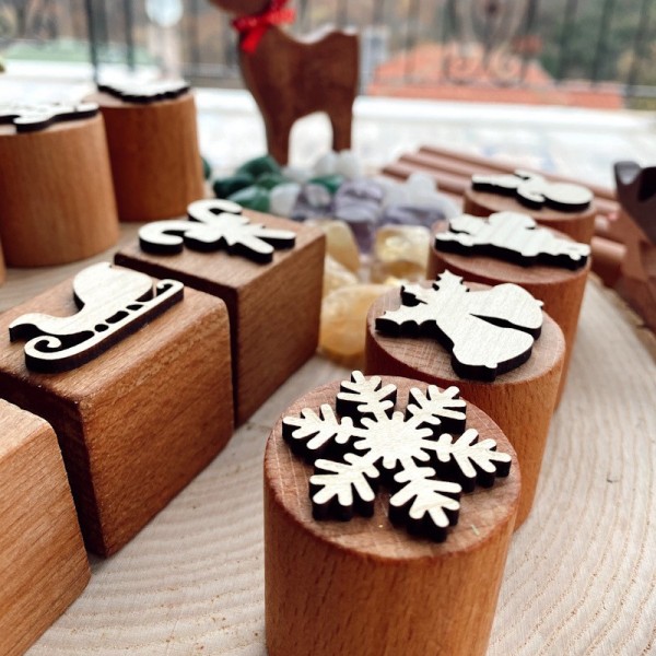 Doğal Ahşap Antik Eskitme Merdane