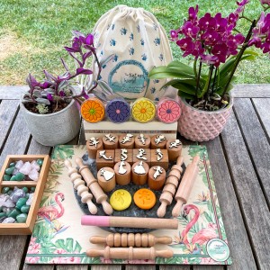 Magic Ahşap Oyun Hamuru Damga Seti Exclusive