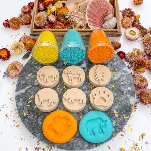 Amazon Ahşap Oyun Hamuru Damga Seti