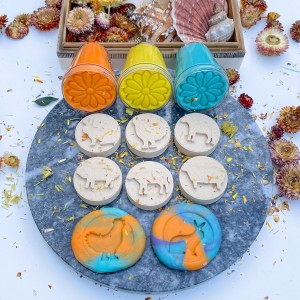 Çiftlik Hayvanları Ahşap Oyun Hamuru Damga Seti